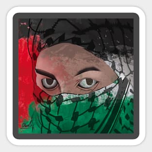 Palestinian fighter Sticker